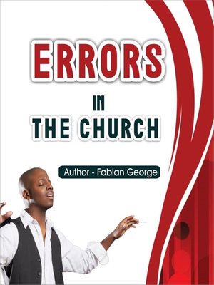 cover image of Errors In the Church